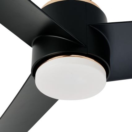Immax NEO 07280L - LED loftventilator BEAUTY LED/18W/230V Wi-Fi Tuya sort diameter 132 cm + fjernbetjening
