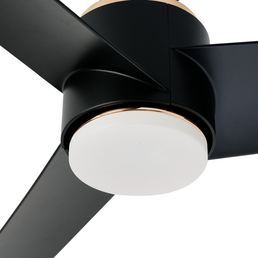 Immax NEO 07280L - LED loftventilator BEAUTY LED/18W/230V Wi-Fi Tuya sort diameter 132 cm + fjernbetjening