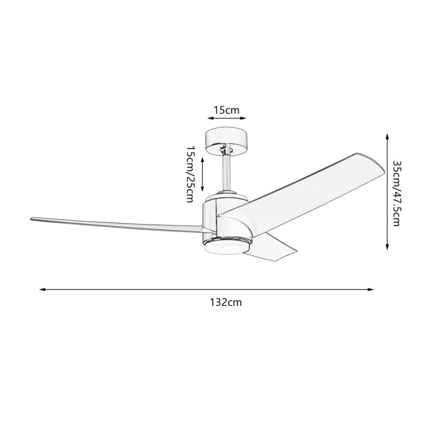 Immax NEO 07280L - LED loftventilator dæmpbar BEAUTY LED/18W/230V Wi-Fi Tuya sort + fjernbetjening
