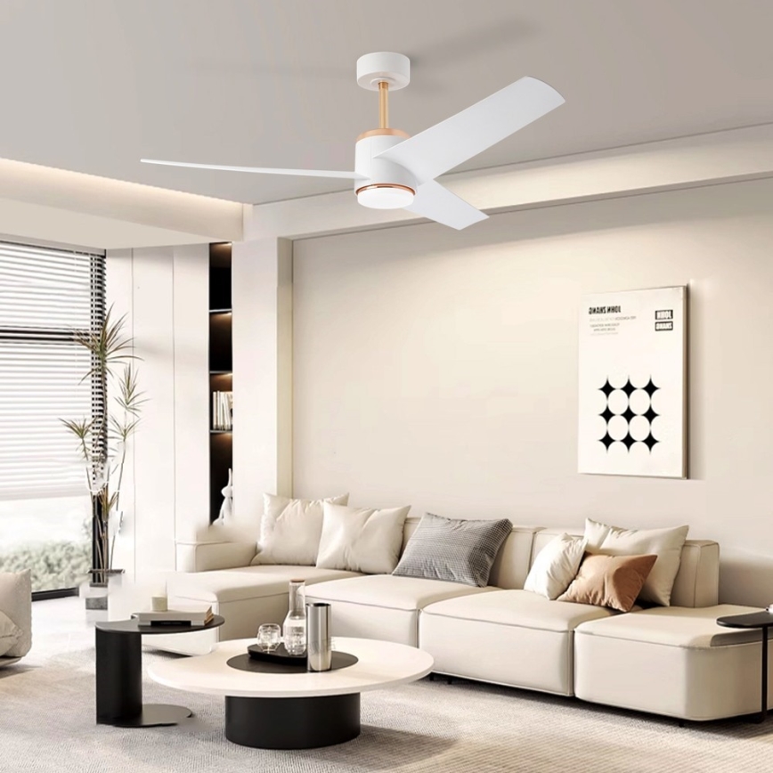 Immax NEO 07281L - LED+CCT Dæmpbar loftventilator BEAUTY LED/18W/230V 3000/4000/6000K Wi-Fi Tuya + fjernbetjening