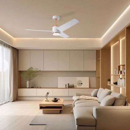 Immax NEO 07281L - LED+CCT Dæmpbar loftventilator BEAUTY LED/18W/230V 3000/4000/6000K Wi-Fi Tuya + fjernbetjening