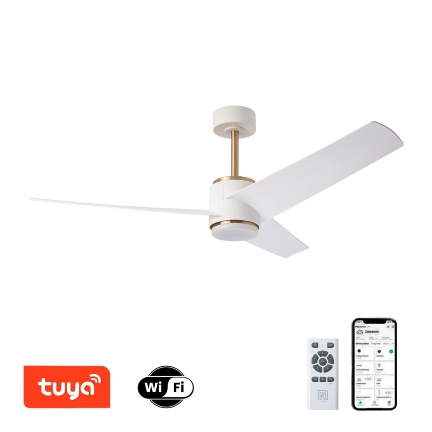 Immax NEO 07281L - LED+CCT Dæmpbar loftventilator BEAUTY LED/18W/230V 3000/4000/6000K Wi-Fi Tuya + fjernbetjening