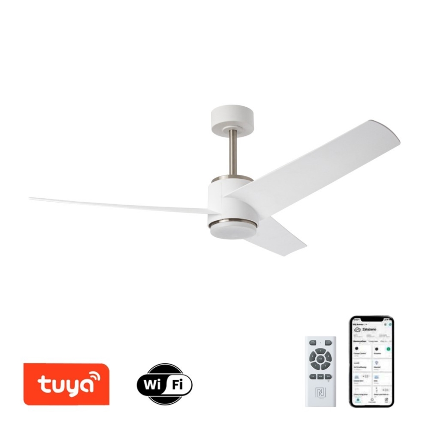 Immax NEO 07282L - LED+CCT Dæmpbar loftventilator BEAUTY LED/18W/230V 3000/4000/6000K Wi-Fi Tuya + fjernbetjening