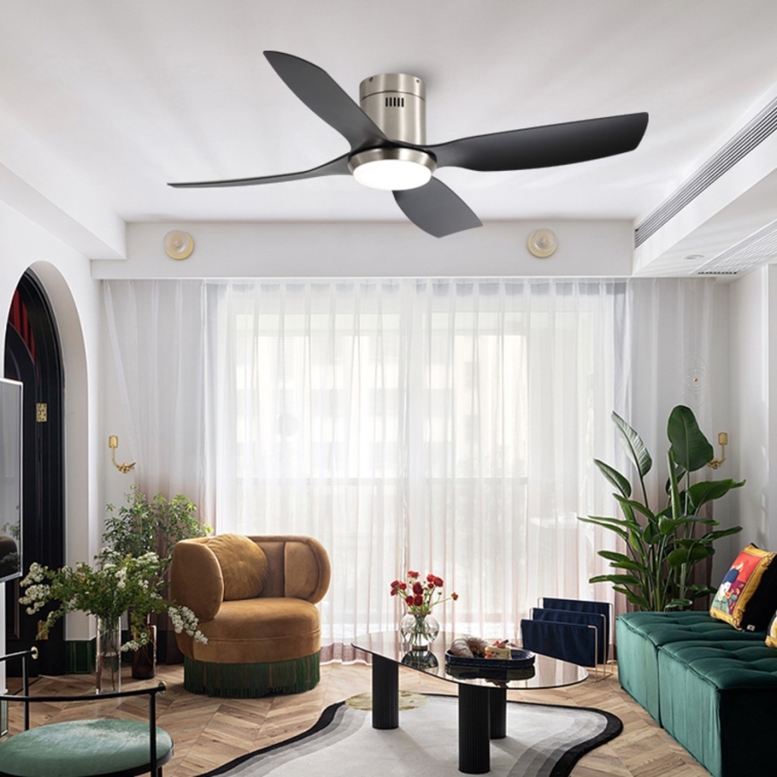 Immax NEO 07282L - LED+CCT Dæmpbar loftventilator PURE LED/24W/230V 3000/4000/6000K Wi-Fi Tuya + fjernbetjening