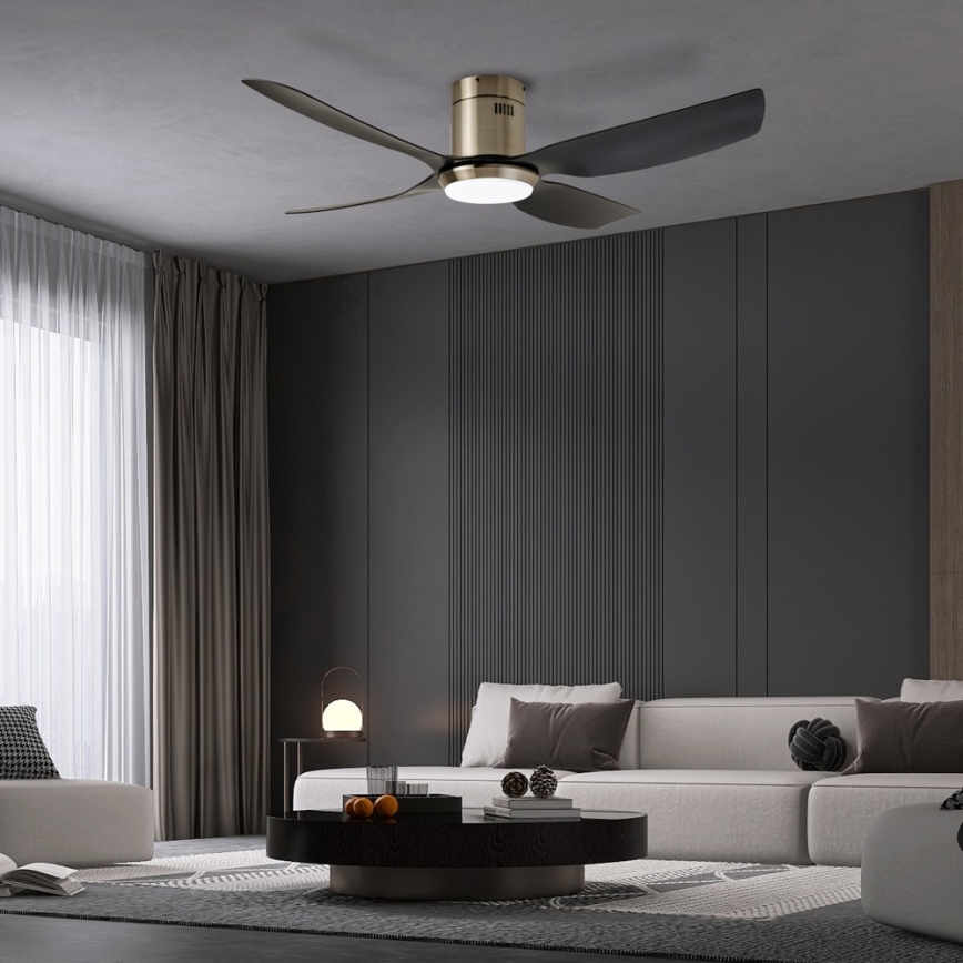 Immax NEO 07282L - LED+CCT Dæmpbar loftventilator PURE LED/24W/230V 3000/4000/6000K Wi-Fi Tuya + fjernbetjening