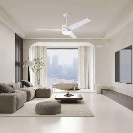 Immax NEO 07284L - LED+CCT Dæmpbar loftventilator VARIABLE LED/24W/230V 3000/4000/6000K Wi-Fi Tuya Ø 132 cm + fjernbetjening