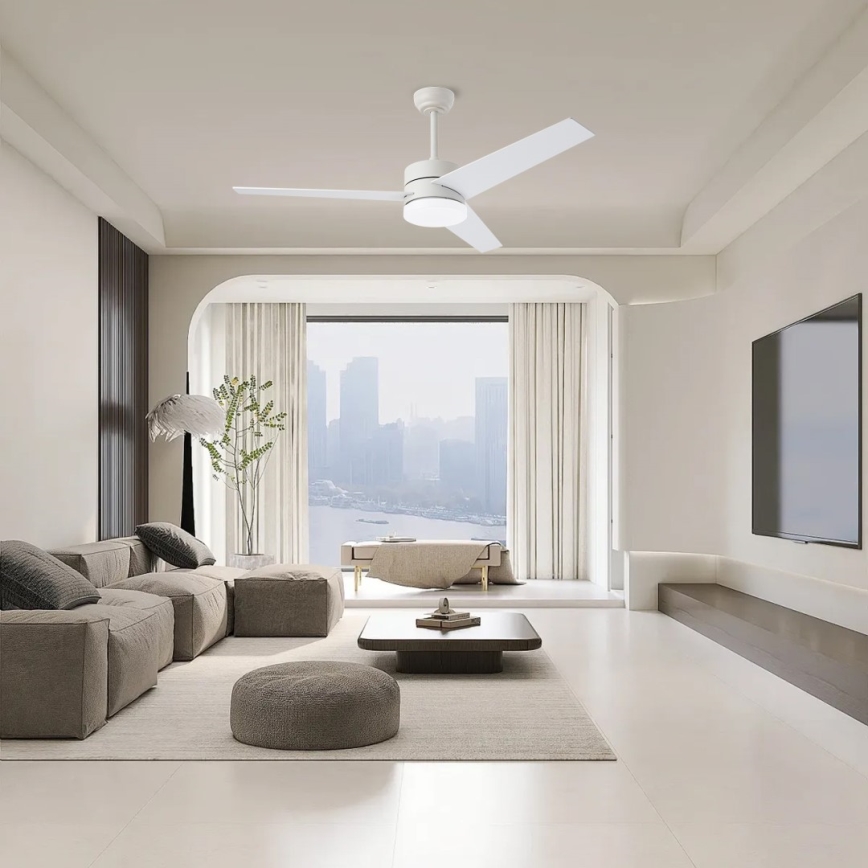 Immax NEO 07284L - LED+CCT Dæmpbar loftventilator VARIABLE LED/24W/230V 3000/4000/6000K Wi-Fi Tuya Ø 132 cm + fjernbetjening