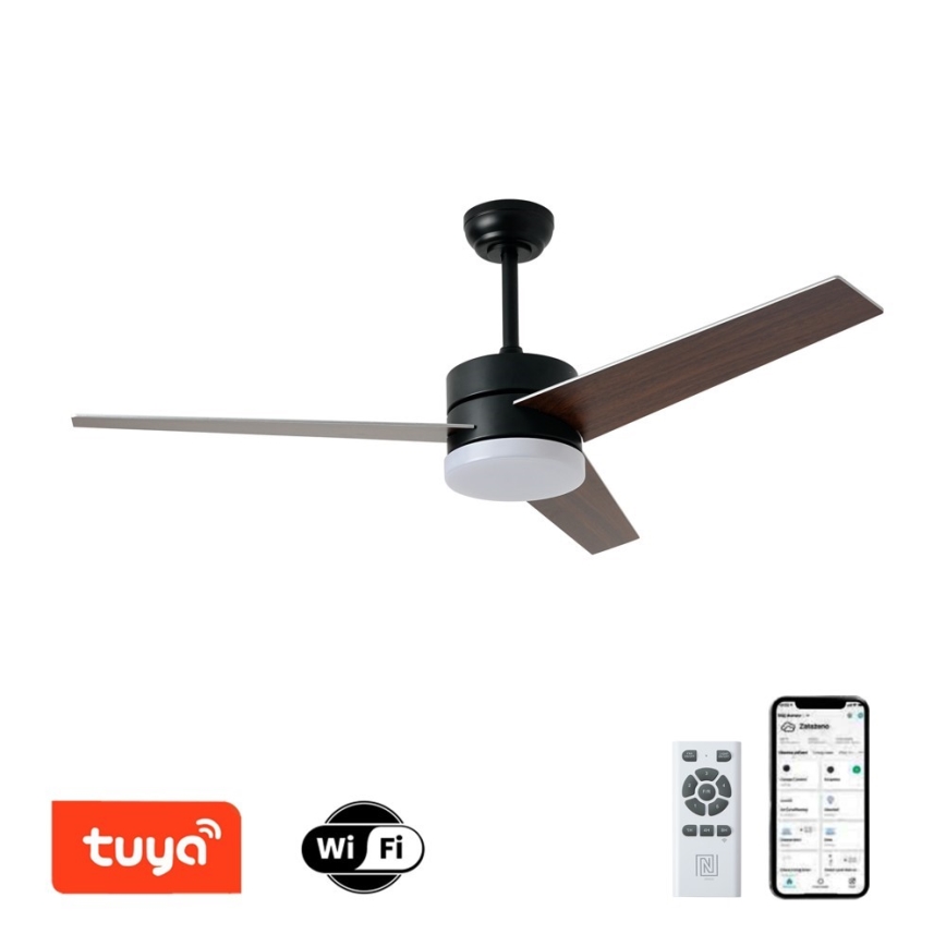 Immax NEO 07285L - LED med CCT, dæmpbar loftventilator VARIABLE LED/24W/230V 3000/4000/6000K Wi-Fi Tuya + fjernbetjening