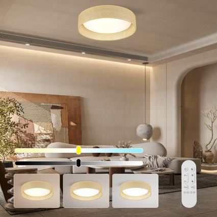 Immax NEO 07289L - LED+CCT Dæmpbar loftlampe LONA LED/36W/230V 3000-6000K Wi-Fi Tuya Ø 45,5 cm + fjernbetjening