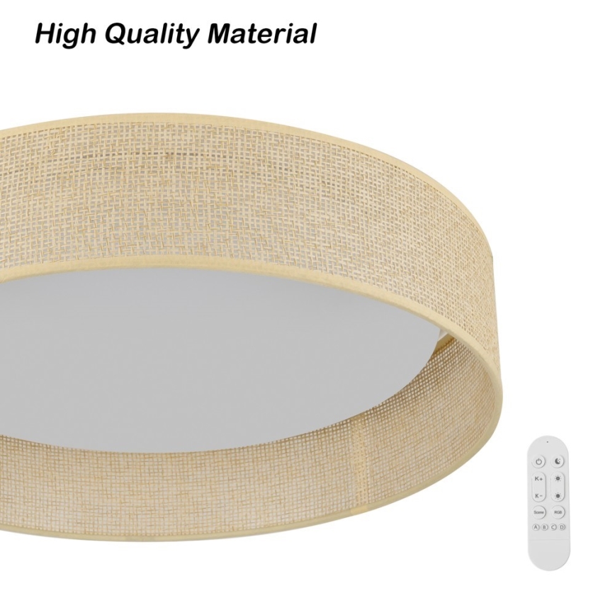 Immax NEO 07289L - LED+CCT Dæmpbar loftlampe LONA LED/36W/230V 3000-6000K Wi-Fi Tuya Ø 45,5 cm + fjernbetjening