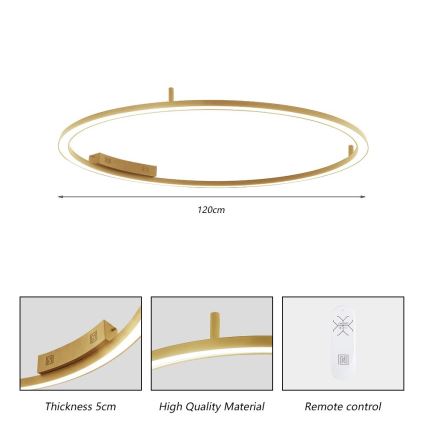 Immax NEO 07290-120G - LED+CCT Dæmpbar loftlampe FINO LED/55W/230V 2700-6500K Tuya Ø 120 cm + fjernbetjening