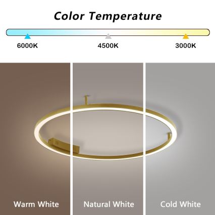 Immax NEO 07291-80G - LED+CCT Dæmpbar loftlampe FINO LED/55W/230V 2700-6500K Tuya Ø 80 cm + fjernbetjening