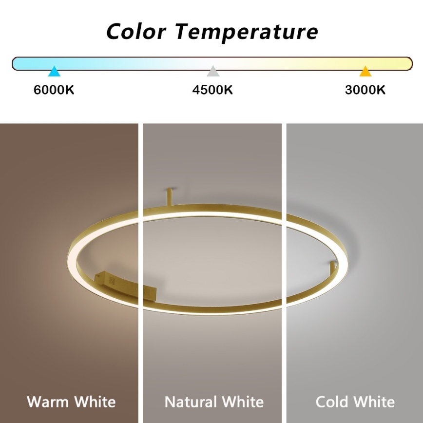 Immax NEO 07291-80G - LED+CCT Dæmpbar loftlampe FINO LED/55W/230V 2700-6500K Tuya Ø 80 cm + fjernbetjening