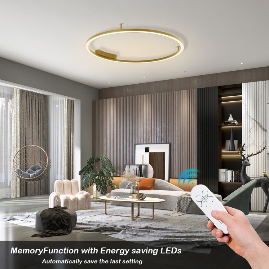 Immax NEO 07291-80G - LED+CCT Dæmpbar loftlampe FINO LED/55W/230V 2700-6500K Tuya Ø 80 cm + fjernbetjening