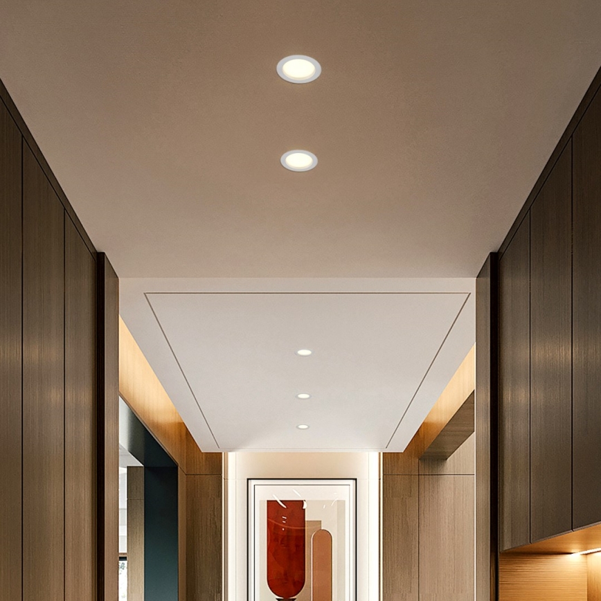 Immax NEO 07294L - Dæmpbar LED-indbygningsdownlight DOWN LED/12W/230V Wi-Fi Ø 12 cm hvid