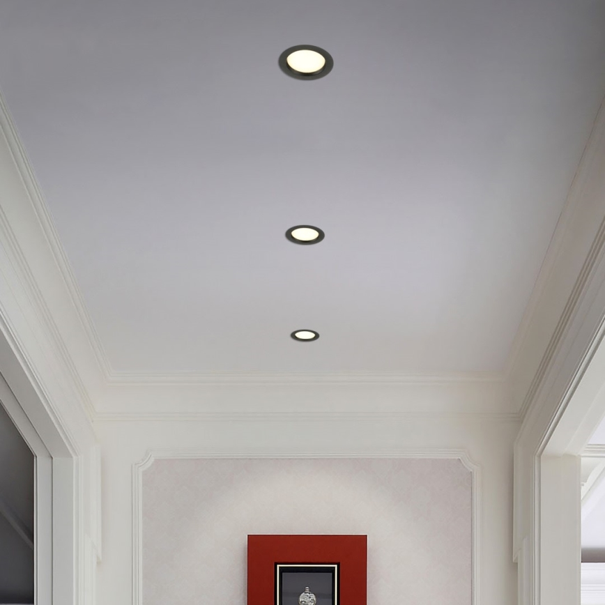 Immax NEO 07294L - LED dæmpbar indbygningsdownlight DOWN LED/12W/230V Wi-Fi Ø 12 cm sort