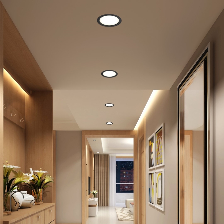 Immax NEO 07294L - LED dæmpbar indbygningsspot DOWN LED/36W/230V Wi-Fi Ø 23 cm sort