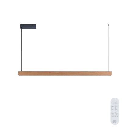 Immax NEO 07303L - LED dæmpbar pendel på kabel MADEIRA LED/26W/230V Wi-Fi Tuya 122 cm eg + fjernbetjening