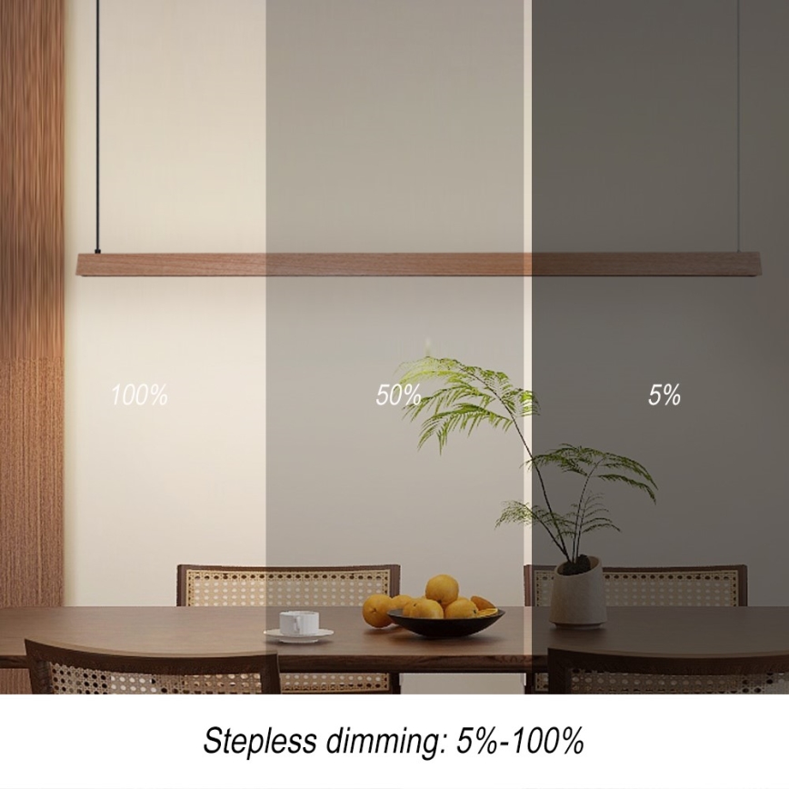 Immax NEO 07304L - LED dæmpbar pendel på wire MADEIRA LED/33W/230V Wi-Fi Tuya 152 cm eg + fjernbetjening