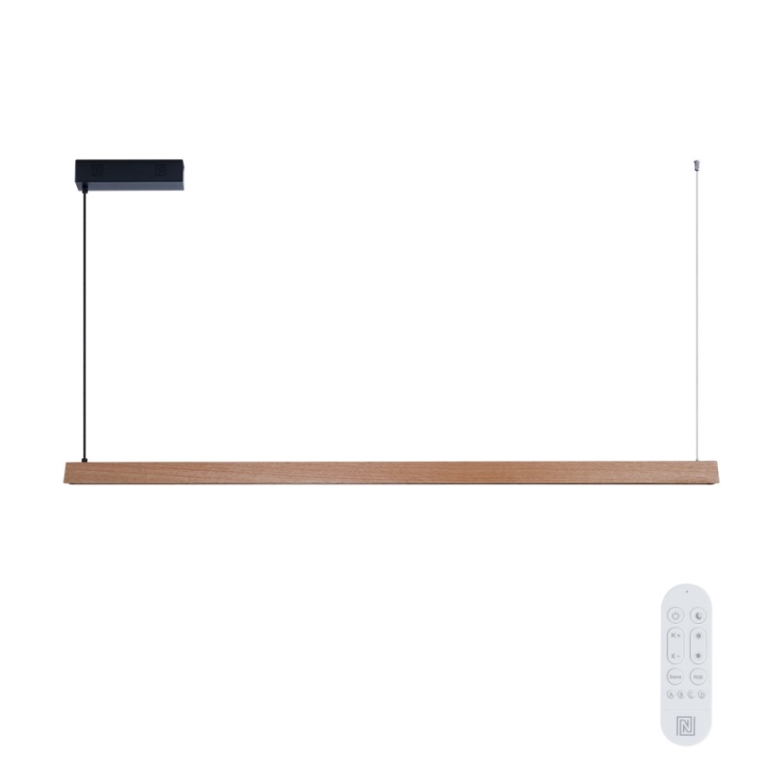 Immax NEO 07304L - LED dæmpbar pendel på wire MADEIRA LED/33W/230V Wi-Fi Tuya 152 cm eg + fjernbetjening
