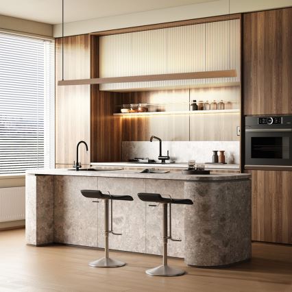 Immax NEO 07305L - LED dæmpbar pendel på wire MADEIRA LED/44W/230V Wi‑Fi Tuya 202 cm eg + fjernbetjening