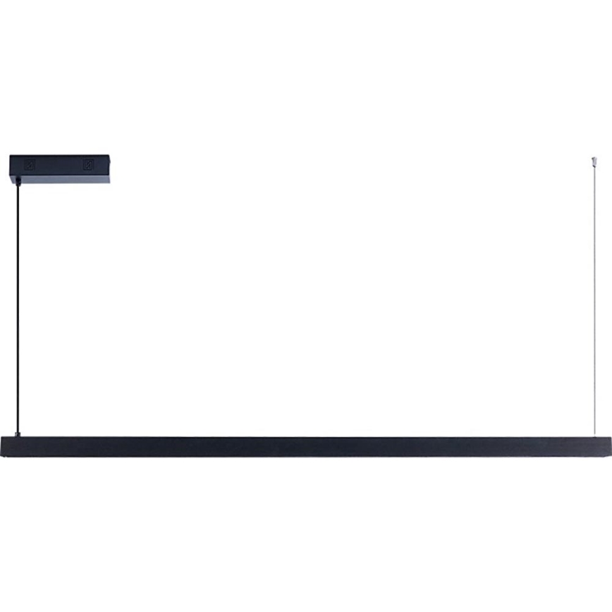 Immax NEO 07307L - Dæmpbar LED-pendel på wire MADEIRA, LED/33W/230V, Wi‑Fi (Tuya), 152 cm, sort + fjernbetjening