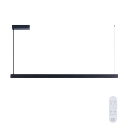 Immax NEO 07307L - Dæmpbar LED-pendel på wire MADEIRA, LED/33W/230V, Wi‑Fi (Tuya), 152 cm, sort + fjernbetjening