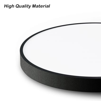 Immax NEO 07314L - SEMPLICI dæmpbar LED-loftlampe LED/128W/230V Ø 100 cm Wi-Fi Tuya sort + fjernbetjening