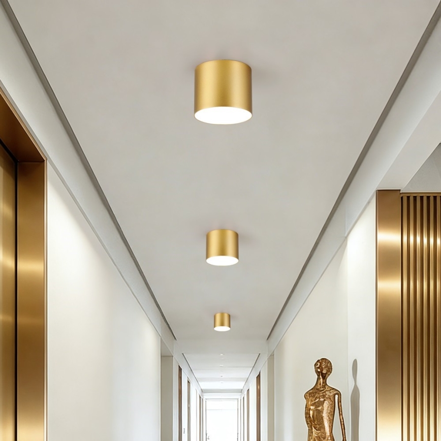 Immax NEO 07317L - RONDATE LED dæmpbar loftlampe LED/18W/230V Ø 11,5 cm Wi‑Fi Tuya guld