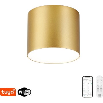 Immax NEO 07317L - RONDATE LED dæmpbar loftlampe LED/18W/230V Ø 11,5 cm Wi‑Fi Tuya guld