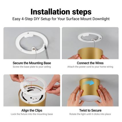 Immax NEO 07318L - LED Dæmpbar loftlampe RONDATE LED/32W/230V Ø 16,5 cm Wi-Fi Tuya guld