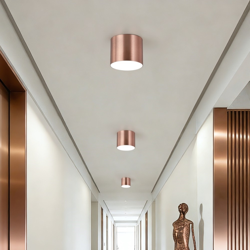 Immax NEO 07319L - LED dæmpbar loftlampe RONDATE LED/18W/230V Ø 11,5 cm Wi-Fi Tuya rosaguld