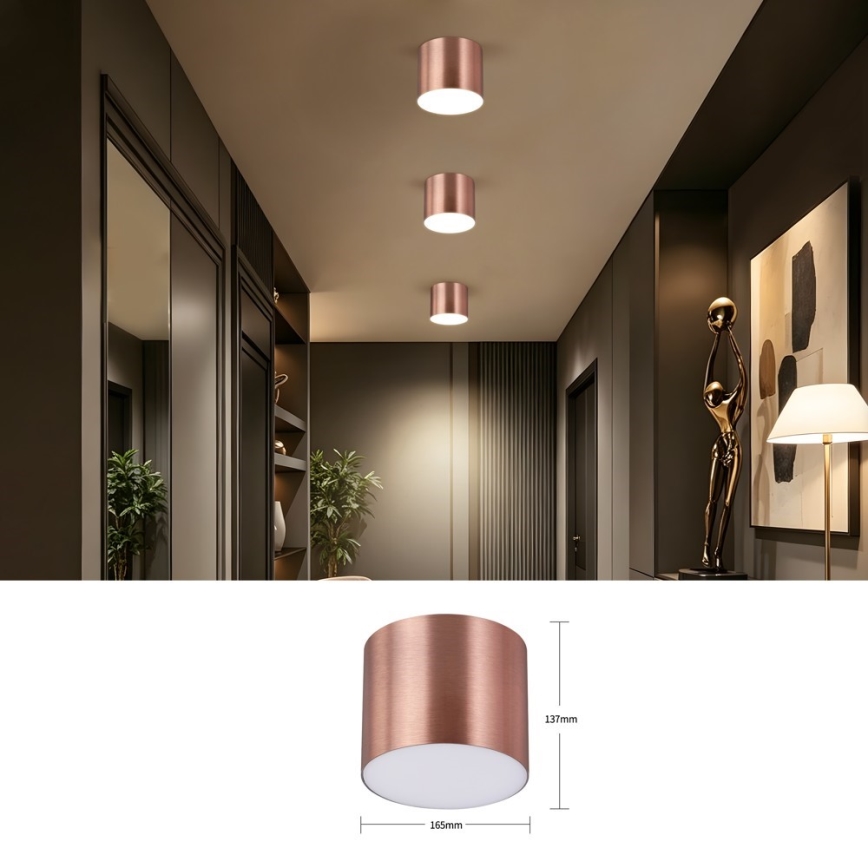 Immax NEO 07320L - dæmpbar LED-loftlampe RONDATE LED/32W/230V Ø 16,5 cm Wi-Fi Tuya rosaguld
