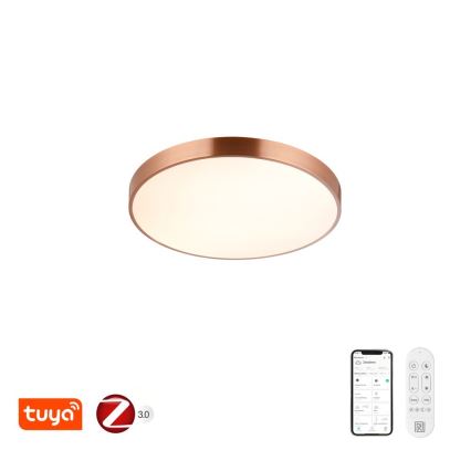 Immax NEO 07321L - LED Dæmpbar loftlampe NEO LITE SEMPLICI LED/36W/230V Ø 40 cm Tuya rosaguld + fjernbetjening