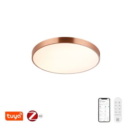 Immax NEO 07322L - LED dæmpbar loftlampe NEO LITE SEMPLICI LED/60W/230V Ø 60 cm kobberfarvet + fjernbetjening