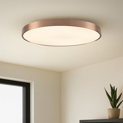 Immax NEO 07323L - LED dæmpbar loftlampe SEMPLICI LED/96W/230V Ø 80 cm Wi-Fi Tuya rosaguld + fjernbetjening