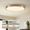 Immax NEO 07323L - LED dæmpbar loftlampe SEMPLICI LED/96W/230V Ø 80 cm Wi-Fi Tuya rosaguld + fjernbetjening