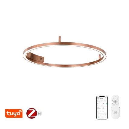 Immax NEO 07326-80C - LED Dæmpbar loftlampe FINO LED/55W/230V 80 cm Tuya rosaguld + fjernbetjening