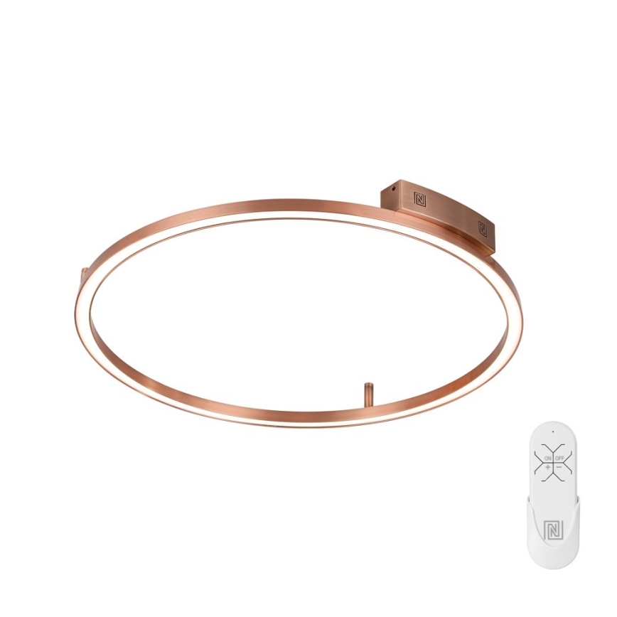 Immax NEO 07326-80C - LED Dæmpbar loftlampe FINO LED/55W/230V 80 cm Tuya rosaguld + fjernbetjening