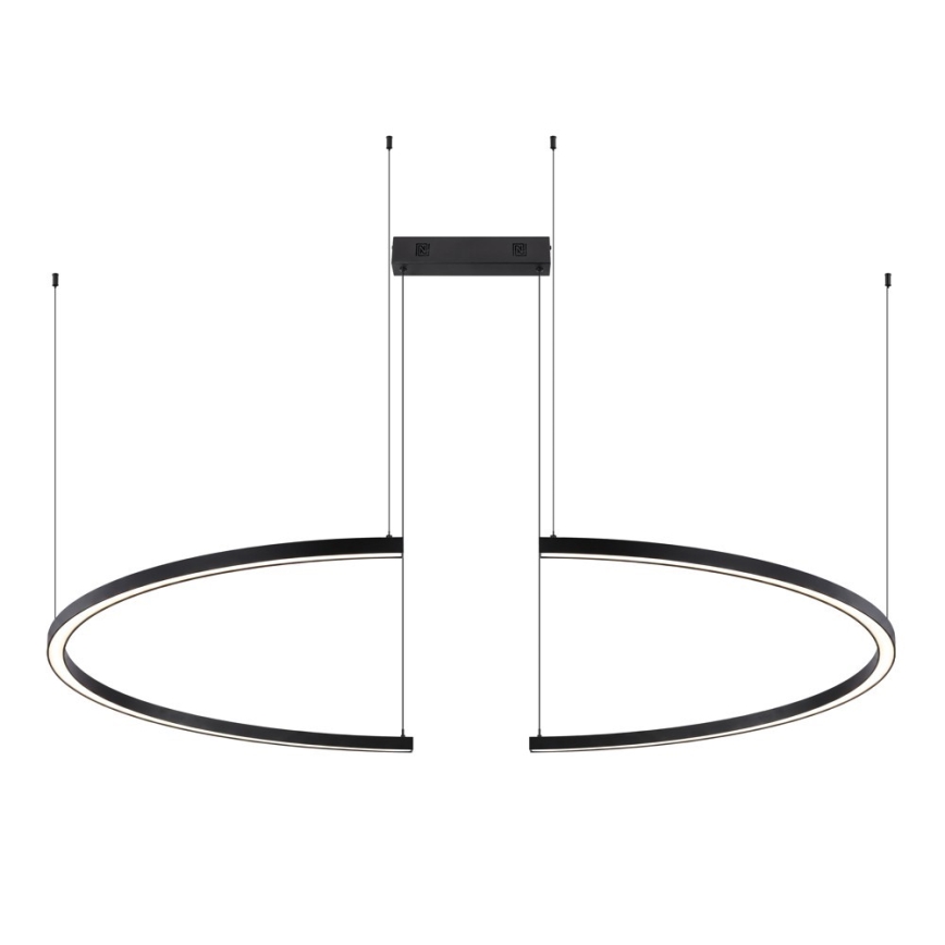 Immax NEO 07329L - Dæmpbar LED-pendel på vaier FINO LED/72W/230V 120 cm Tuya sort + fjernbetjening