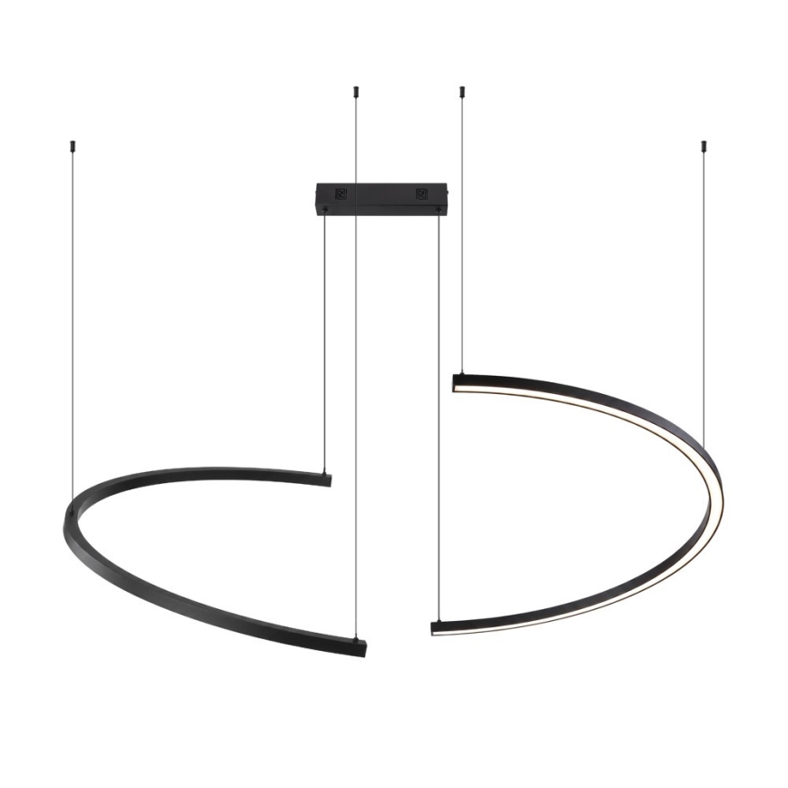 Immax NEO 07329L - Dæmpbar LED-pendel på vaier FINO LED/72W/230V 120 cm Tuya sort + fjernbetjening