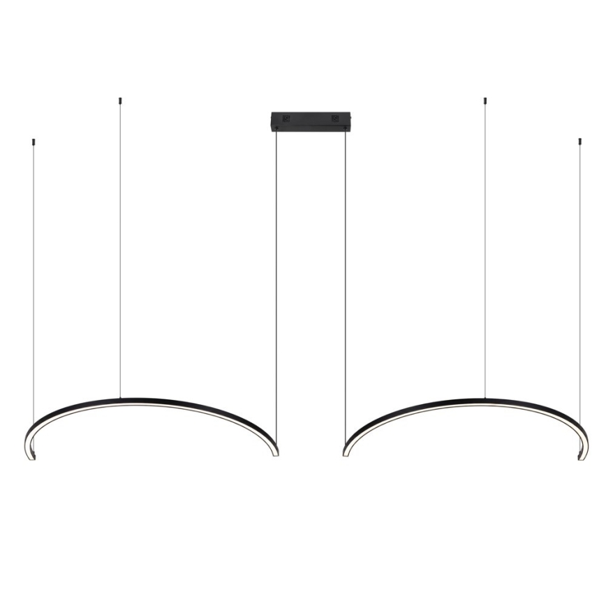 Immax NEO 07329L - Dæmpbar LED-pendel på vaier FINO LED/72W/230V 120 cm Tuya sort + fjernbetjening