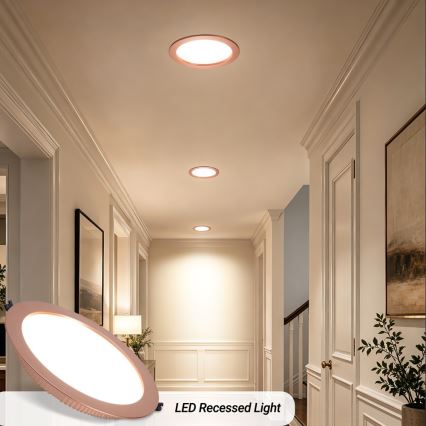 Immax NEO 07331L - LED-dæmpbar indbygningsdownlight DOWN LED/36W/230V Wi-Fi Tuya Ø 23 cm rosaguld