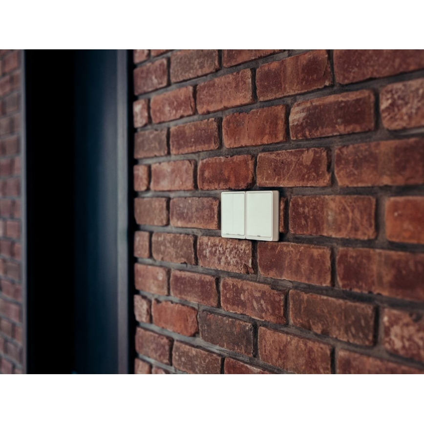 Immax NEO 07507L - Smart switch med 2 knapper SMART 1xCR2430 ZigBee 3.0 Tuya