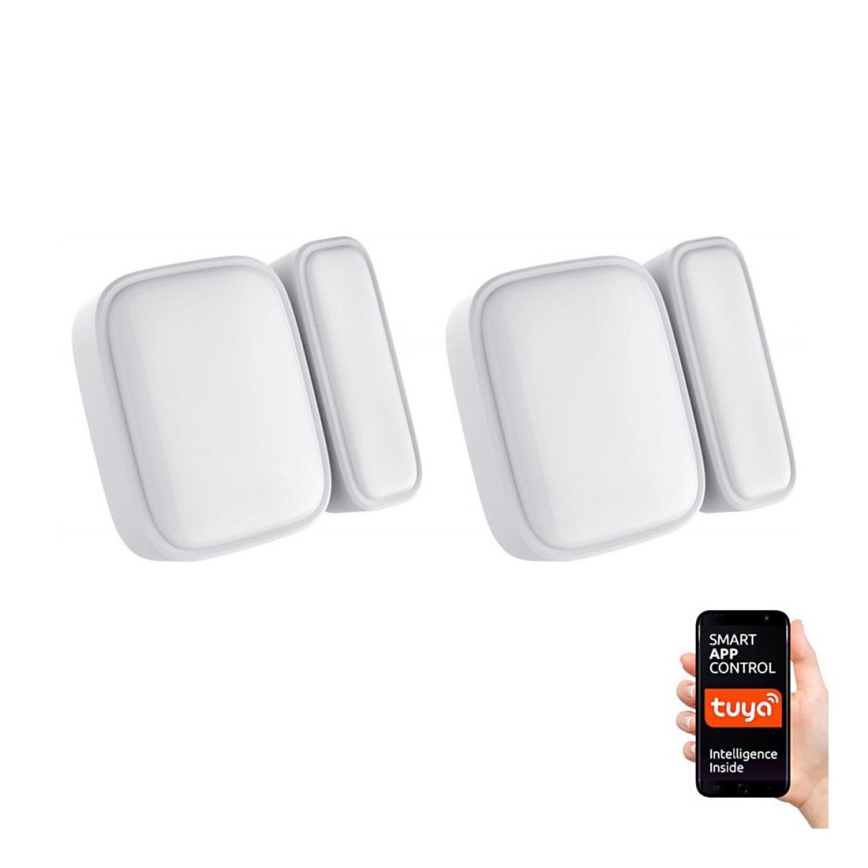 Immax NEO 07511L - SÆT 2x Magnetisk vindue- og dørsensor SMART 1xCR2032  Zigbee Tuya
