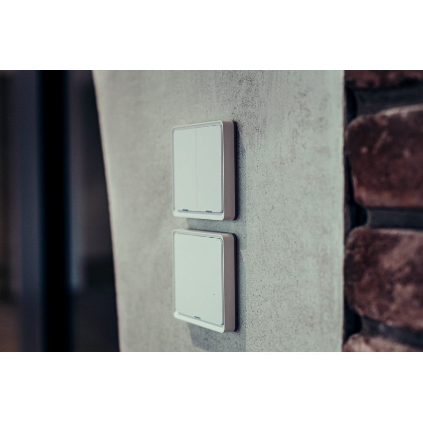 Immax NEO 07513L - Kontakt med 2 knapper SMART 230V Wi-Fi Tuya