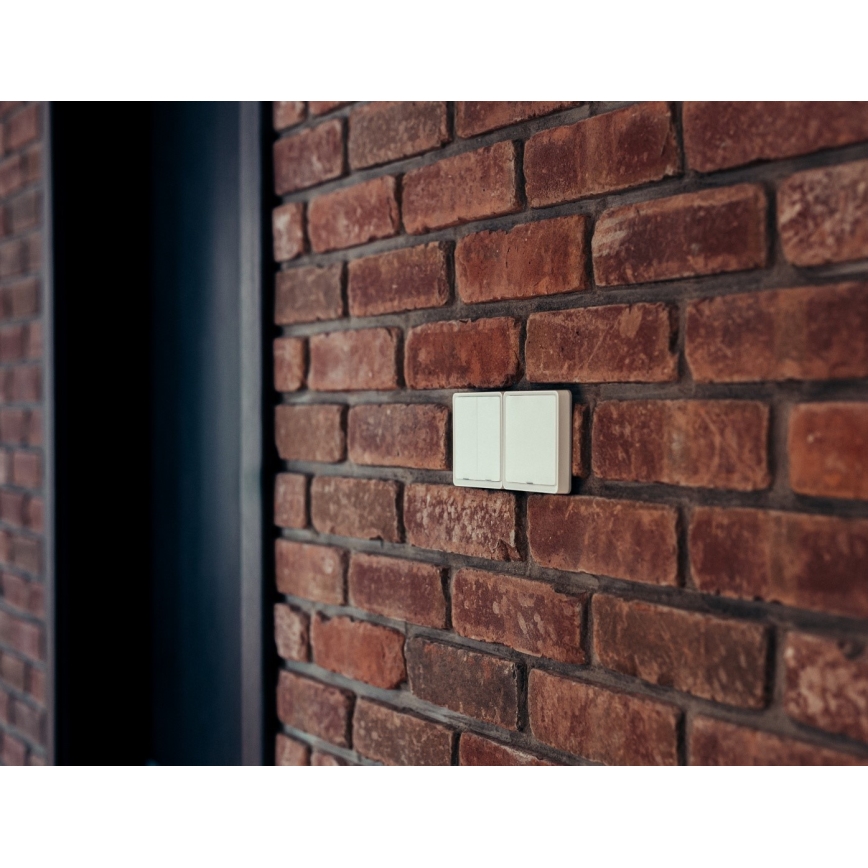 Immax NEO 07513L - Kontakt med 2 knapper SMART 230V Wi-Fi Tuya