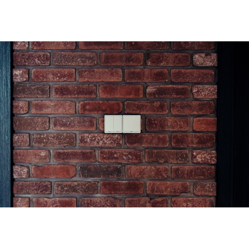 Immax NEO 07513L - Kontakt med 2 knapper SMART 230V Wi-Fi Tuya