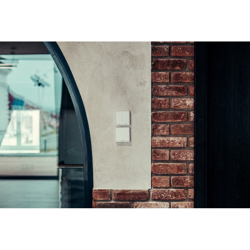 Immax NEO 07513L - Kontakt med 2 knapper SMART 230V Wi-Fi Tuya