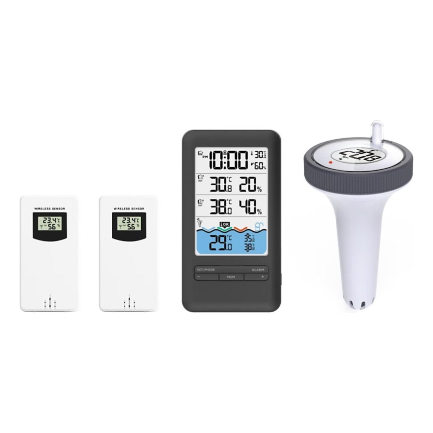 Immax NEO 07529L - Temperatursensor til pool + 2x temperatur- og fugtighedssensor Wi-Fi Tuya